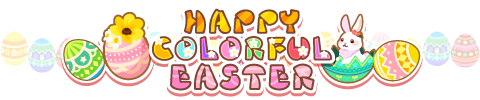 HAPPY COLORFUL EASTER